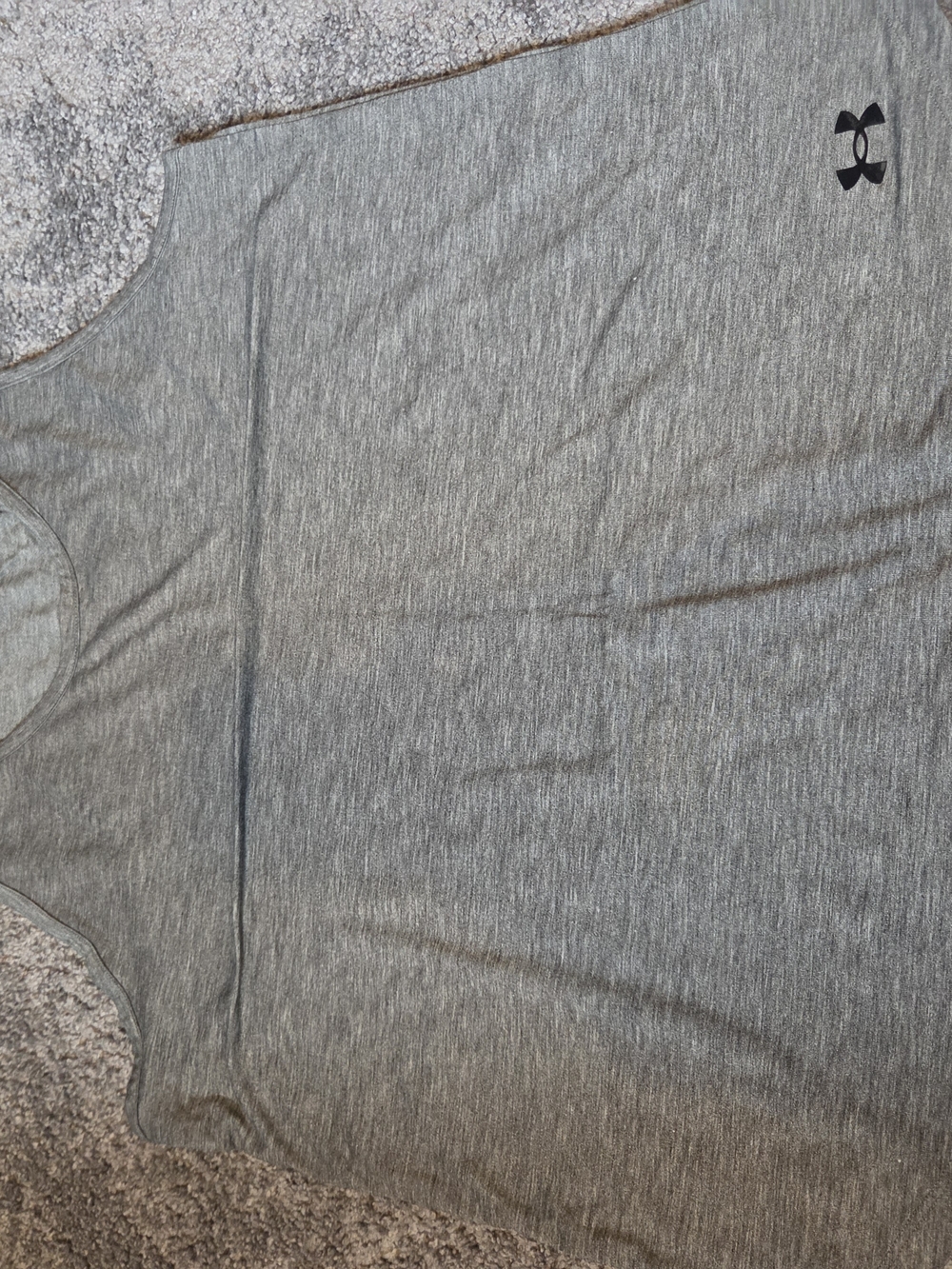 LG Gray Athletic Tank Top with Logo